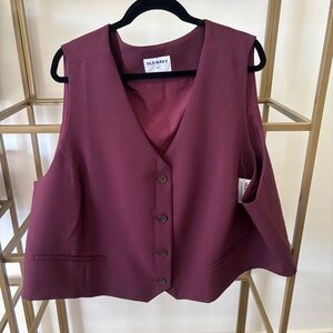 Old Navy Maroon Vest